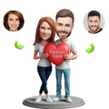 Couples custom bobblehead of couples 27, a charming keepsake for romantic occasions