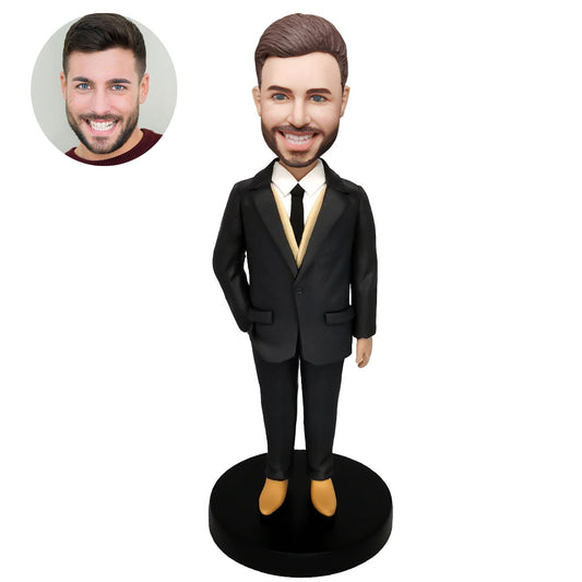 Custom Bobblehead For Businessmen In Suits