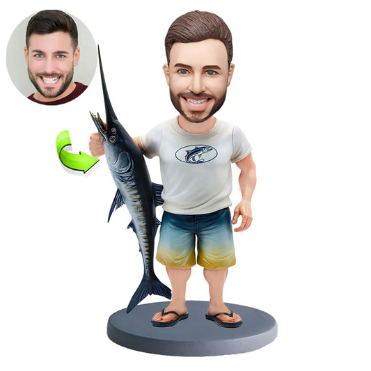 Custom sports bobblehead of sports 103 in action pose, ideal for athletes and sports fans’ gifts