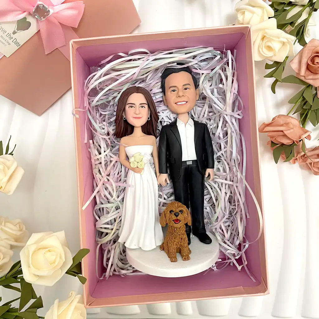 Custom pet bobblehead of pet 22, a personalized and charming gift capturing your beloved pet