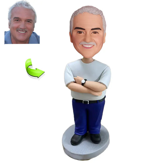 Custom bobblehead of leisure 13 representing their Leisure Activity, a unique personalized gift