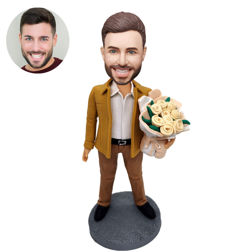 Custom bobblehead of leisure 104 representing their Leisure Activity, a unique personalized gift