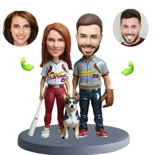 Custom pet bobblehead of pet 32, a personalized and charming gift capturing your beloved pet