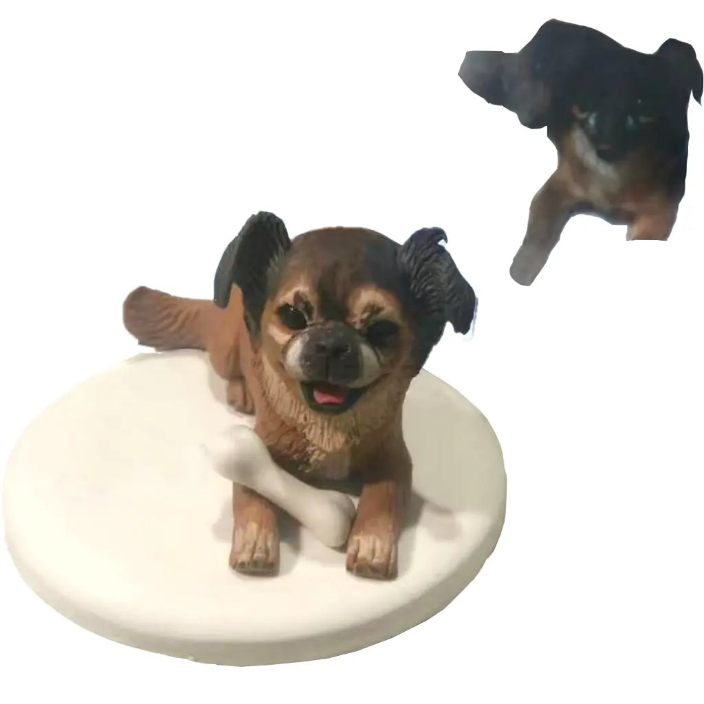 Custom pet bobblehead of pet 30, a personalized and charming gift capturing your beloved pet