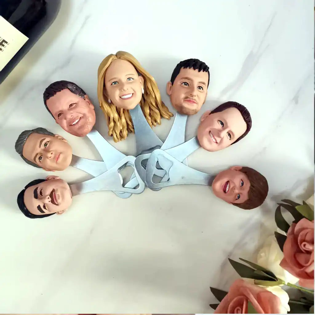 Custom bobblehead keychain of bottle opener 16, a portable and fun personalized accessory