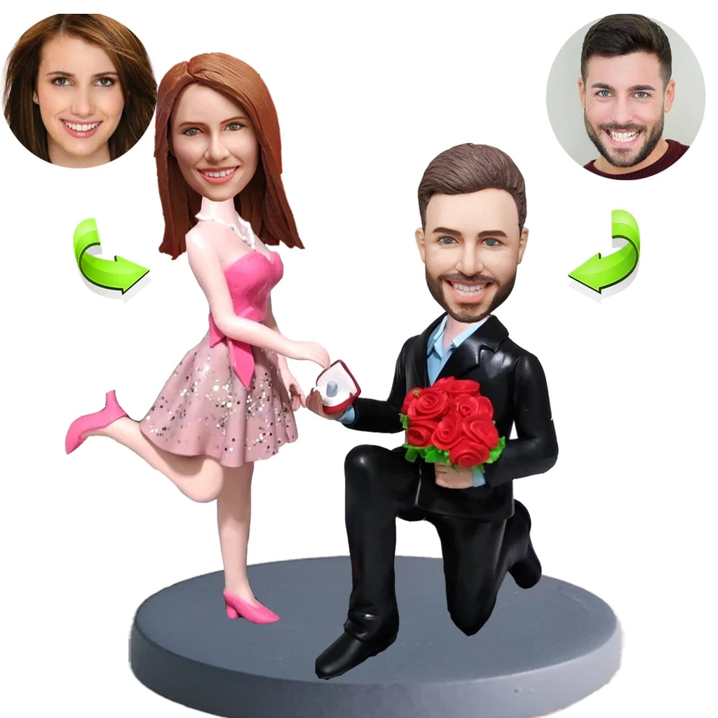 Couples custom bobblehead of couples 52, a charming keepsake for romantic occasions