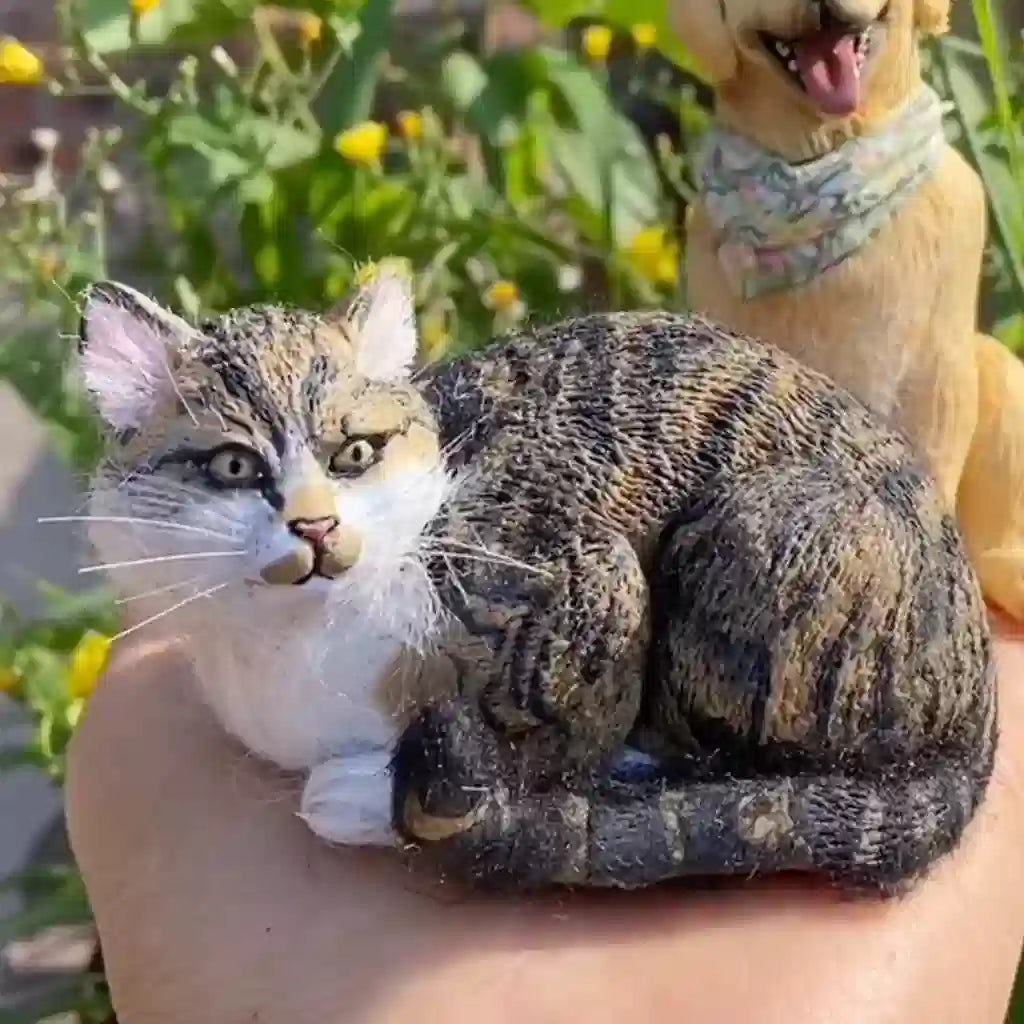 Custom pet cat bobblehead personalized gift for cat lover handmade figurine