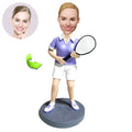 Custom sports bobblehead of sports 49 in action pose, ideal for athletes and sports fans’ gifts