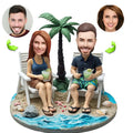 Couples custom bobblehead of couples 24, a charming keepsake for romantic occasions