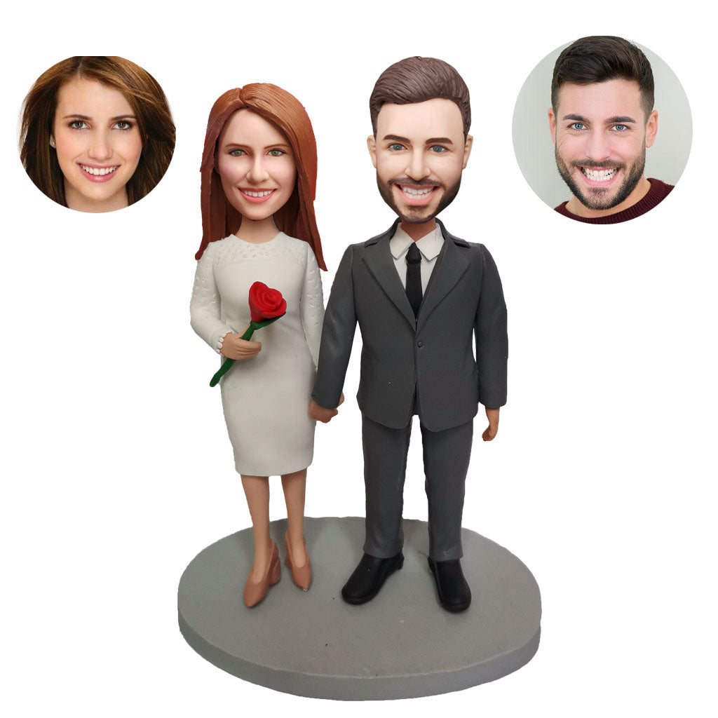 Couples custom bobblehead of couples 60 a charming keepsake for romantic occasions