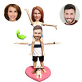 Custom pet bobblehead of pet 10, a personalized and charming gift capturing your beloved pet