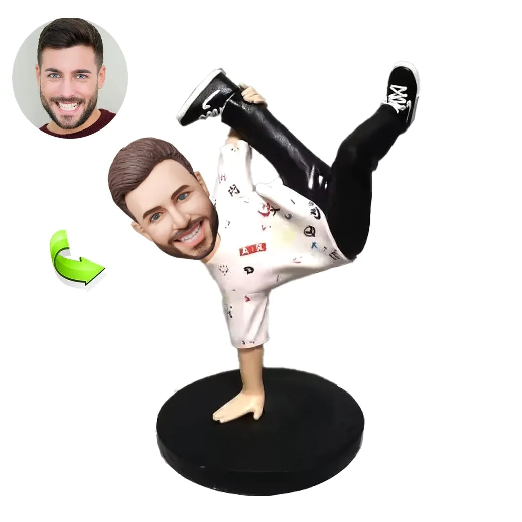 Custom sports bobblehead of sports 53 in action pose, ideal for athletes and sports fans’ gifts