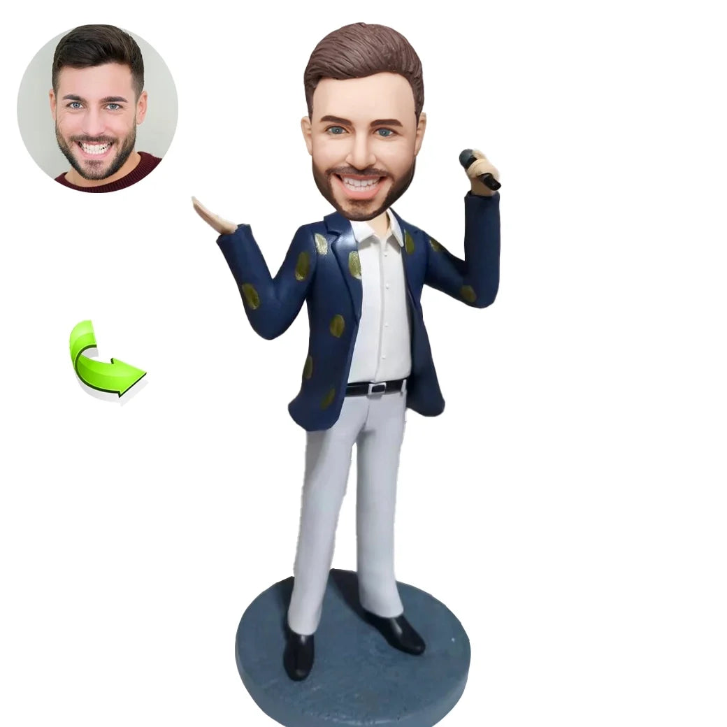 Custom bobblehead of leisure 30 representing their Leisure Activity, a unique personalized gift