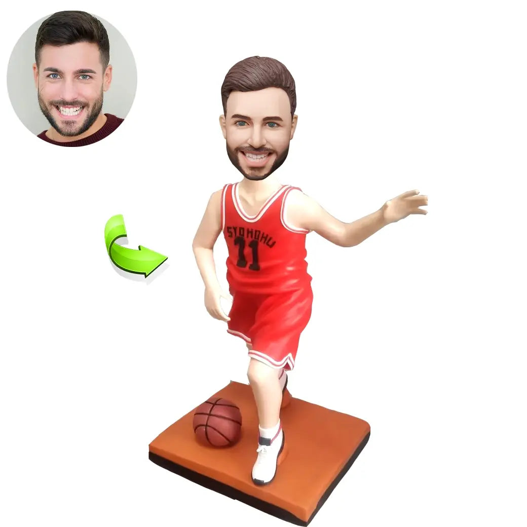 Custom sports bobblehead of sports 51 in action pose, ideal for athletes and sports fans’ gifts