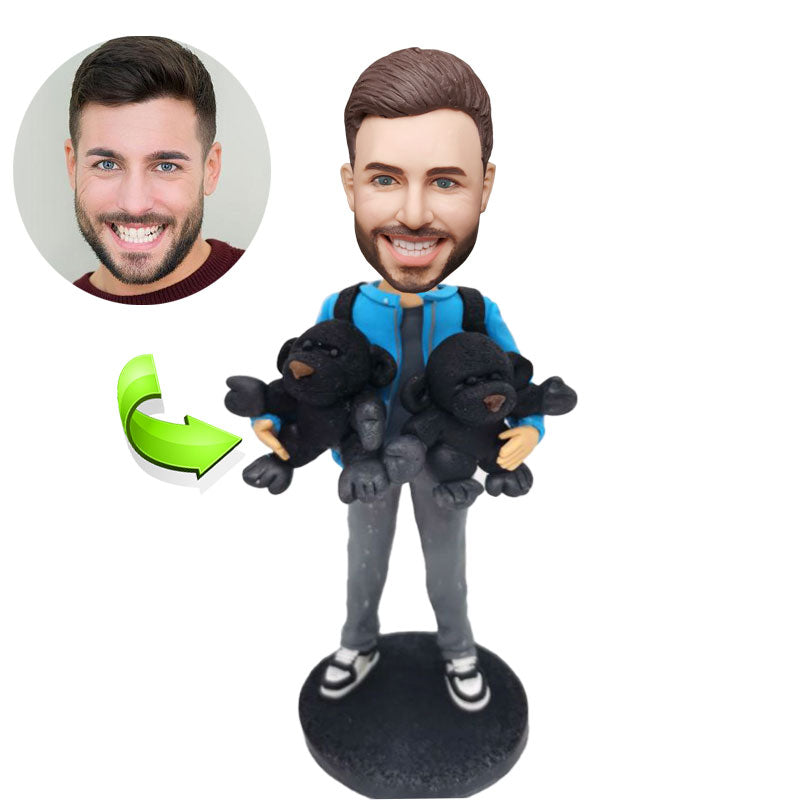 Custom bobblehead of leisure 107 representing their Leisure Activity, a unique personalized gift