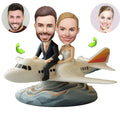 Pair of custom bobbleheads — couple set thumbnail