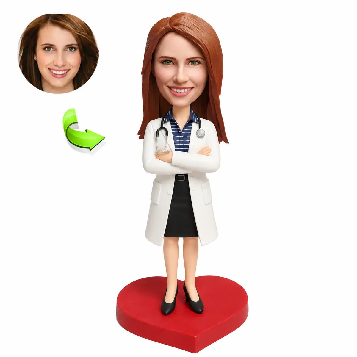 Female Doctor Bobblehead - Unique Medical Gift