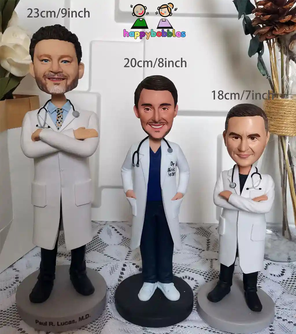 Custom Doctor Bobblehead Personalized Medical Professional Gift