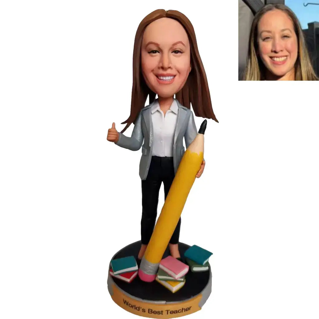 Custom Bobblehead Thank You Teacher Gift – Personalized Teacher Appreciation