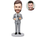 World's Best Boss Bobblehead - Custom Personalized Boss Day Gift from Photo