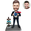 Super Dad custom bobblehead gift for Father’s Day