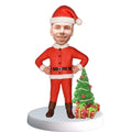 Christmas Man Bobblehead - Custom Holiday Gift Figurine Doll